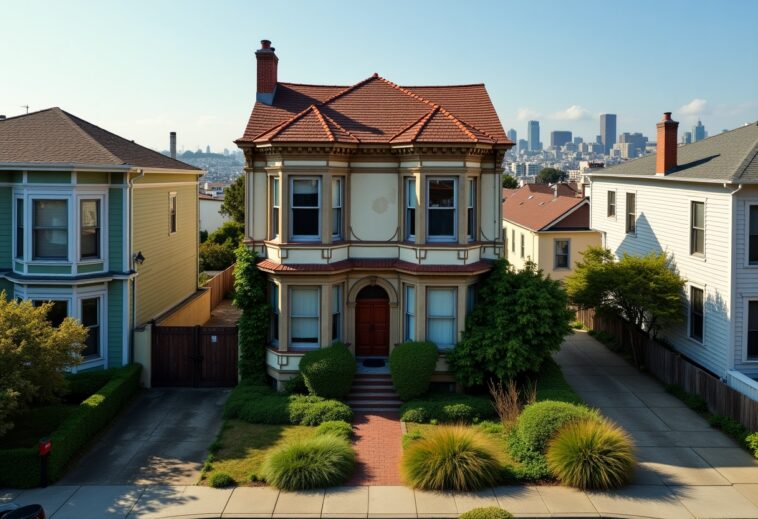 Vista panoramica del mercado inmobiliario a San Francisco