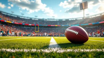 Minnesota Vikings e Chicago Bears in campo durante una partita