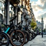 Bicicleta eléctrica in una strada di Londra