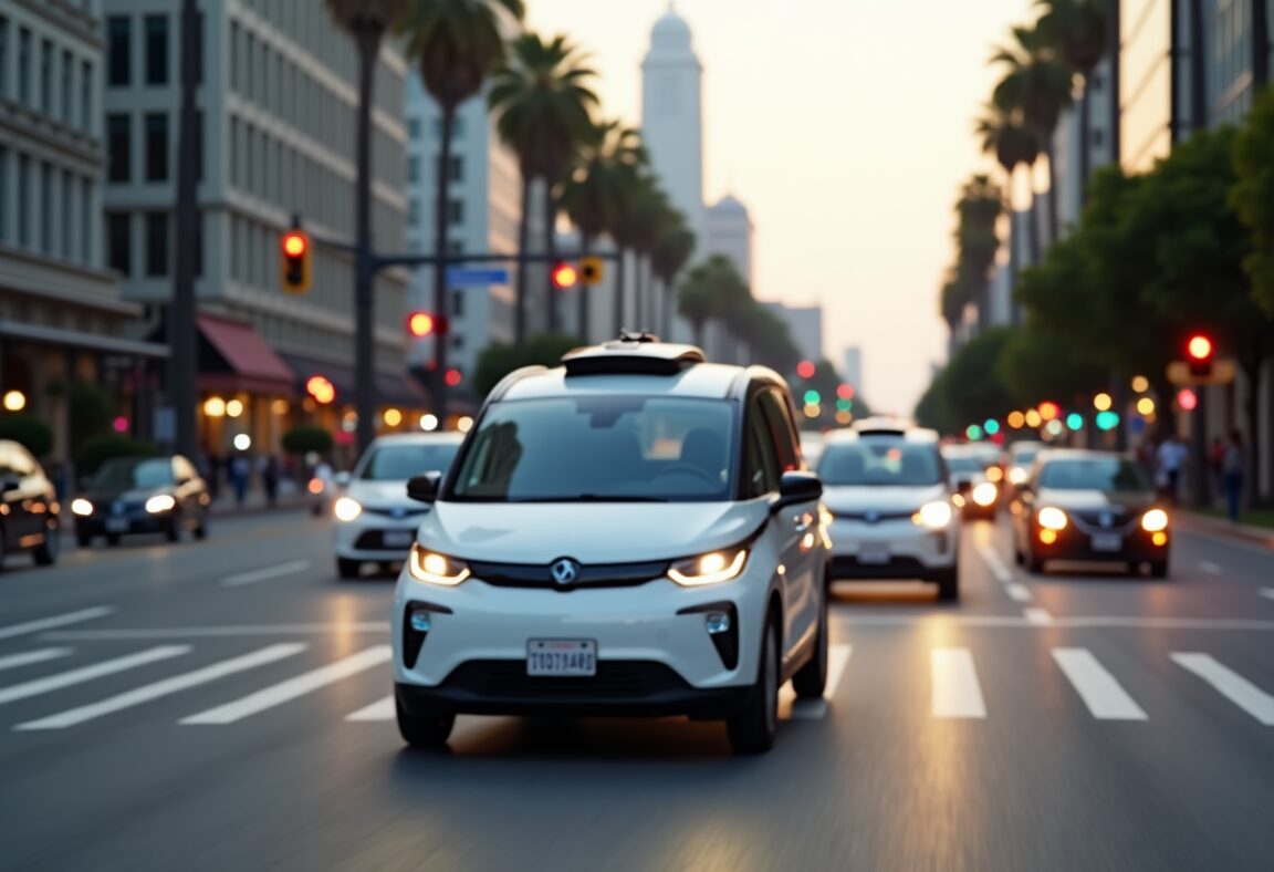 Robotaxi Waymo in servizio a Los Ángeles senza lista d'attesa