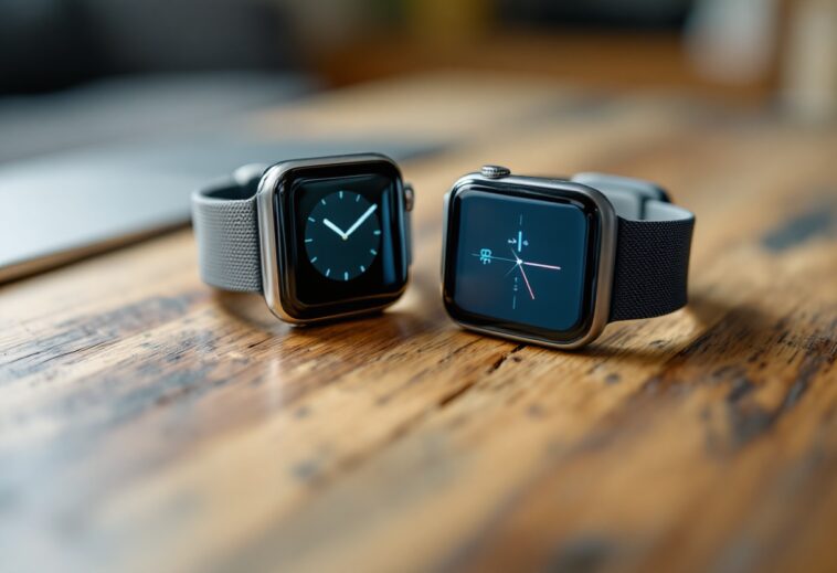 Comparativa visuale tra Apple Watch e Fitbit