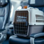 Un gato curioso en un avión durante un vuelo