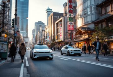 Vehículo autónomo de Waymo en pruebas en Tokio