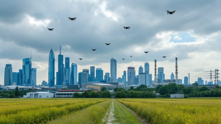 Dron de Amazon en prueba de entrega tras accidentes