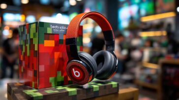 Auriculares Beats Solo 4 con diseño Minecraft