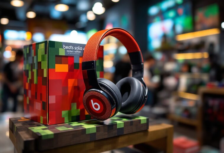 Auriculares Beats Solo 4 con diseño Minecraft