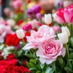 Ramo de flores coloridas para el Día de San Valentín