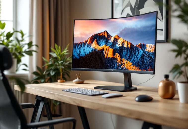 Monitor LG UltraWide da 34 pollici con design elegante