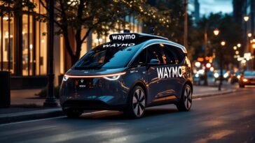 Robotaxi de Waymo involucrado en un incidente de tráfico