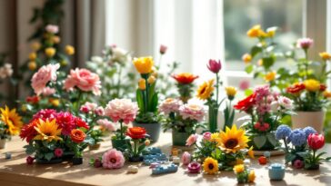 Set di Lego con fiori eterni per San Valentín