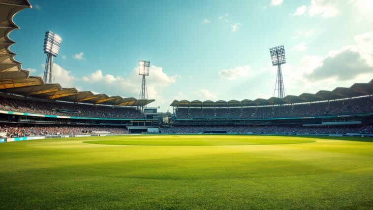 Australia e Inghilterra in campo durante la Copa Mundial ICC 2025