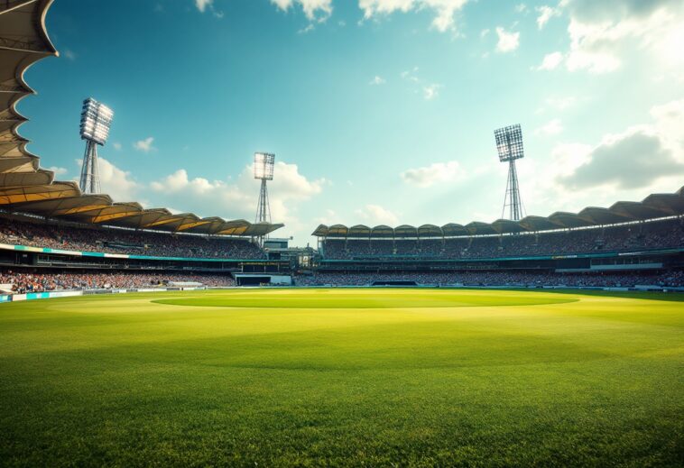 Australia e Inghilterra in campo durante la Copa Mundial ICC 2025