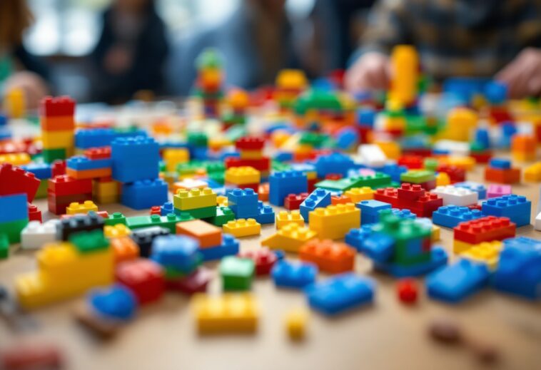 Cuore di Lego colorato per San Valentino