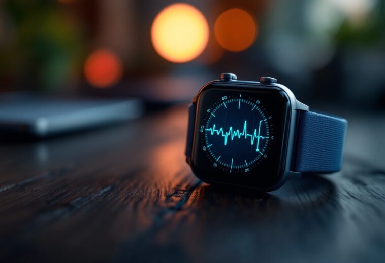 Smartwatch con funzione di rilevamento del polso attivata