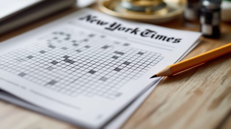 Immagine del Mini Crossword del New York Times con parole incrociate