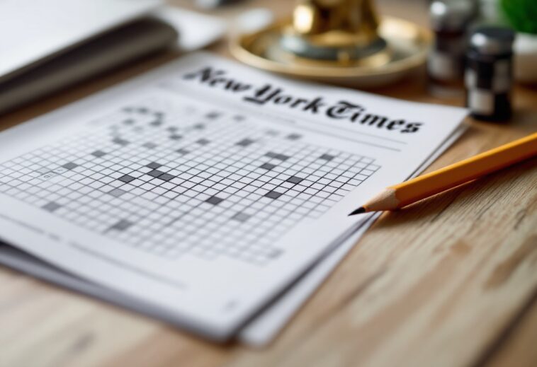 Immagine del Mini Crossword del New York Times con parole incrociate