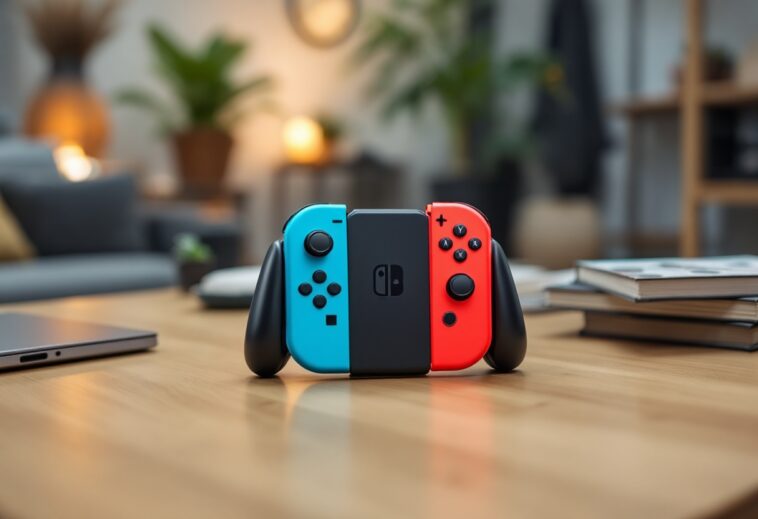 Nintendo Switch 2 con nuovi controlli Joy-Con colorati