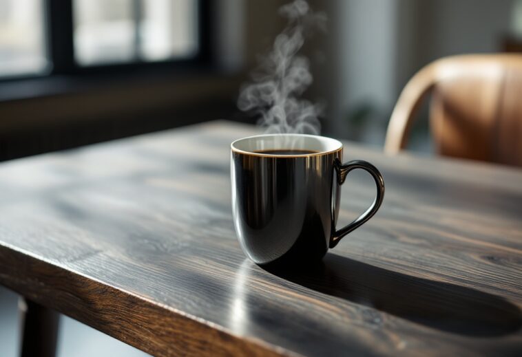 Ember Mug 2 con caffè caldo in un ambiente accogliente