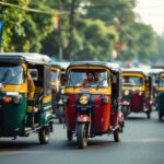 Autorickshaw Uber in India con nuovo modello di business